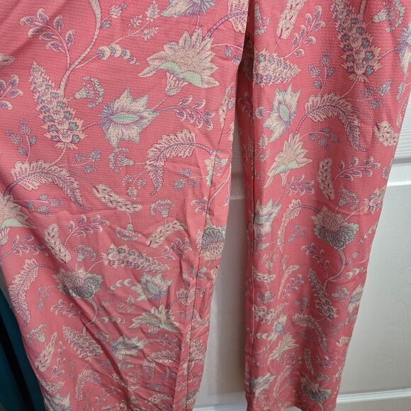 BooHoo Women 6 Paisley Print Wrap Strappy Wide Leg Jumpsuit NWT - Picture 7 of 16